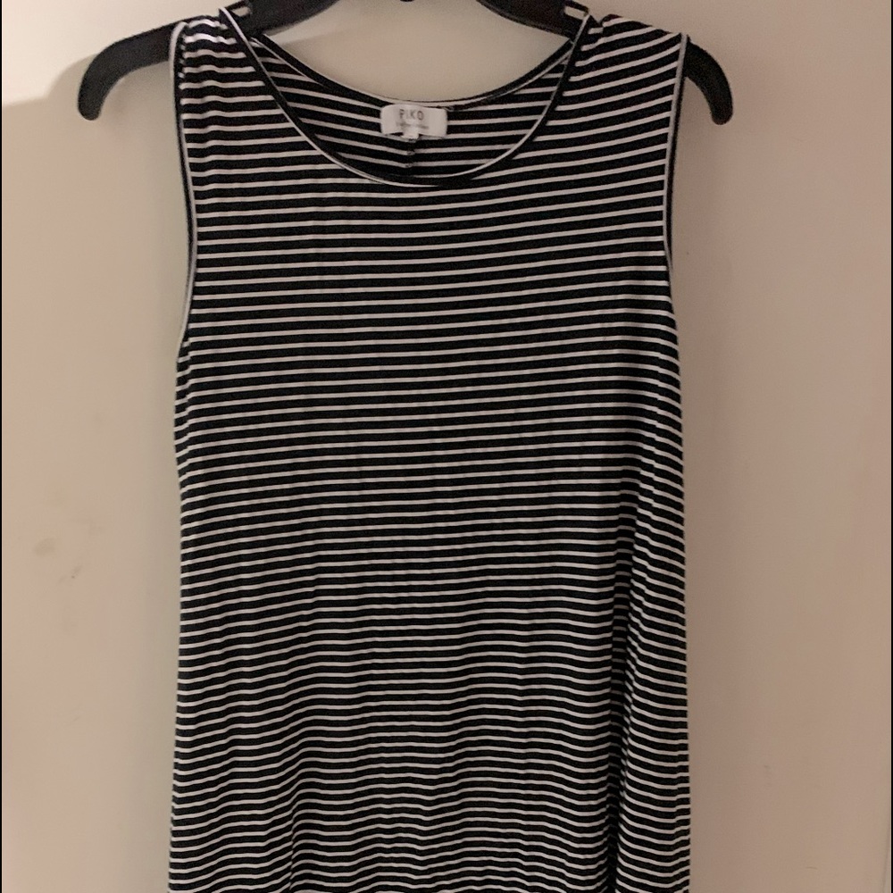 Knit striped jersey dress
